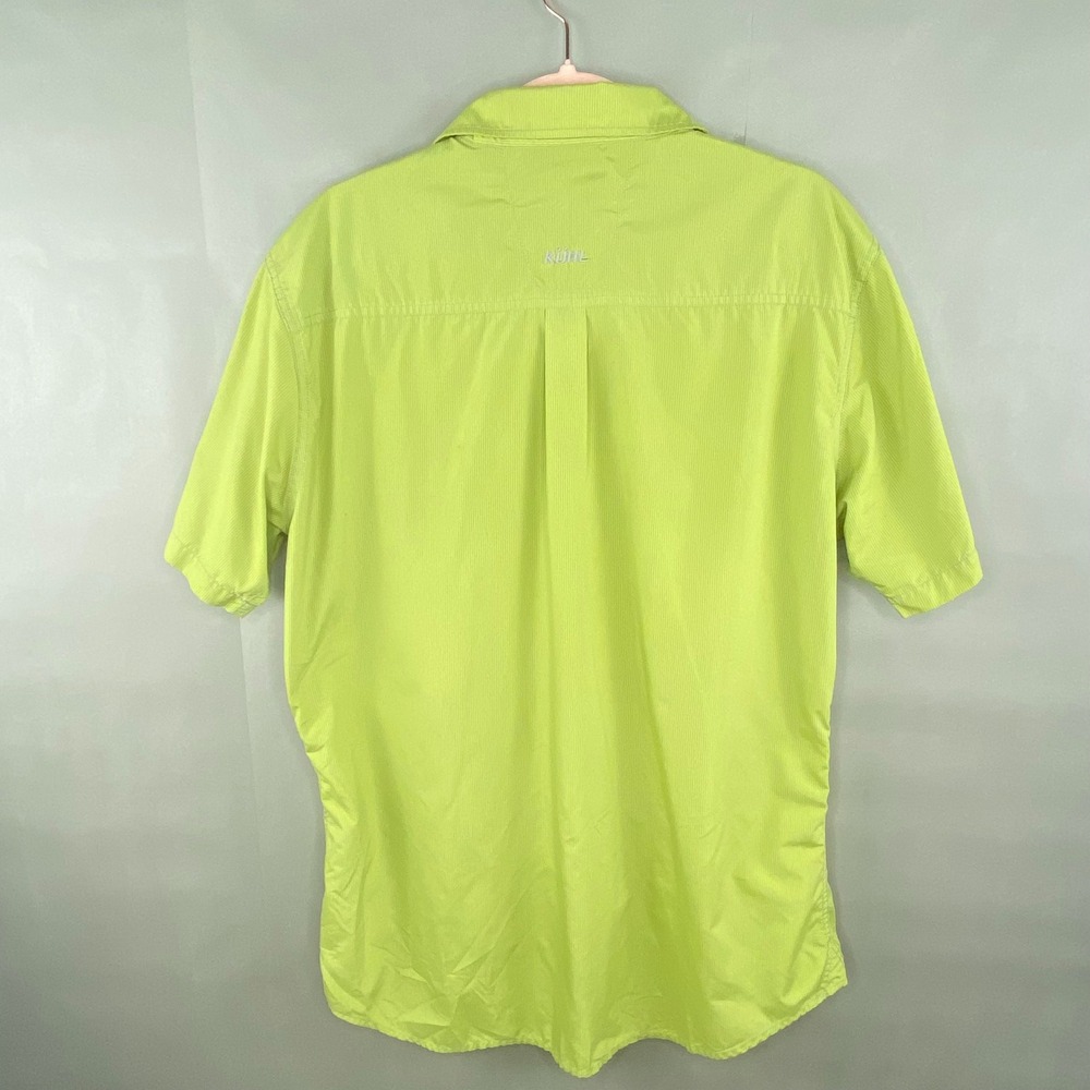 Kuhl Eluxur Button Up Shirt Mens Large Green Short Sleeve Gorpcore Hiking - Picture 9 of 14